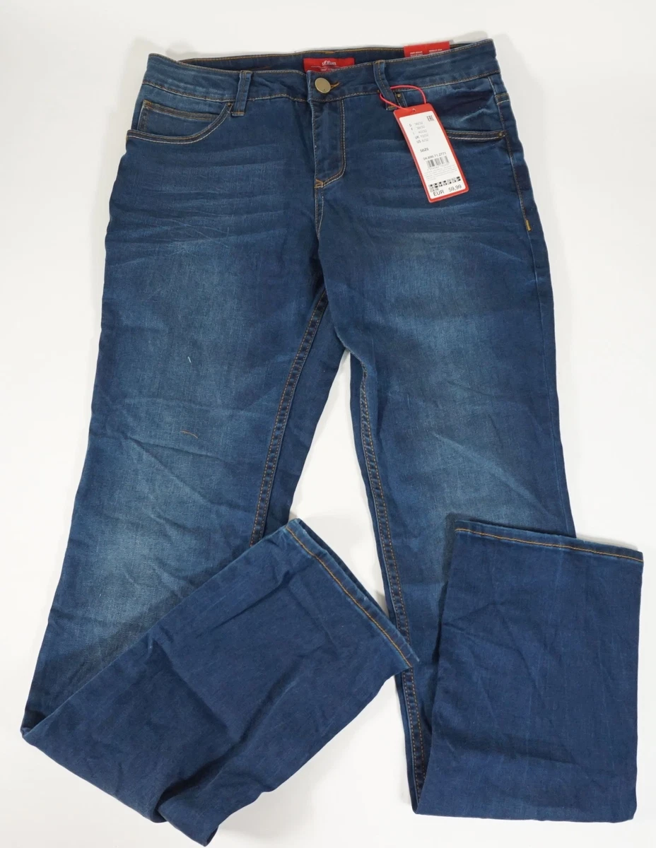 Genuine S.Oliver Smart Straight Regular Fit Womens Jeans Blue Size W 36 L 32