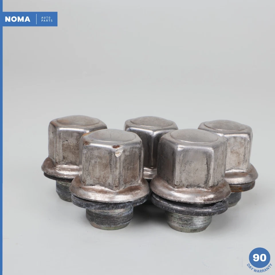 97-06 Jaguar XKR XK8 X100 parafuso aro de roda porca cromada conjunto de 5 fabricante de equipamento original - Imagem 2 de 4