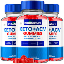  3 Pack Keto Nature ACV Gummies - For Weight Management  Healthy Body - 180ct