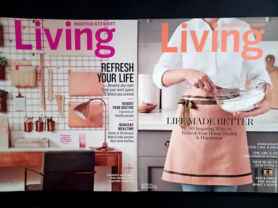 Martha Stewart Living Magazine September 2016/2018 Issues Organization Recipes