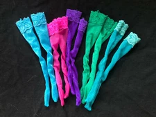 Stockings for 11 1/2" Barbie or Fashion Royalty Dolls: Choice of Jewel Tones