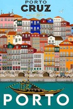 Poster Manifesto Locandina Pubblicità Vino Porto Cruz Stampa Vintage 60x90 Cm.