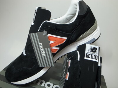 J.CREW x NEW BALANCE M1400BKK BLACK ORANGE SUEDE MADE IN USA