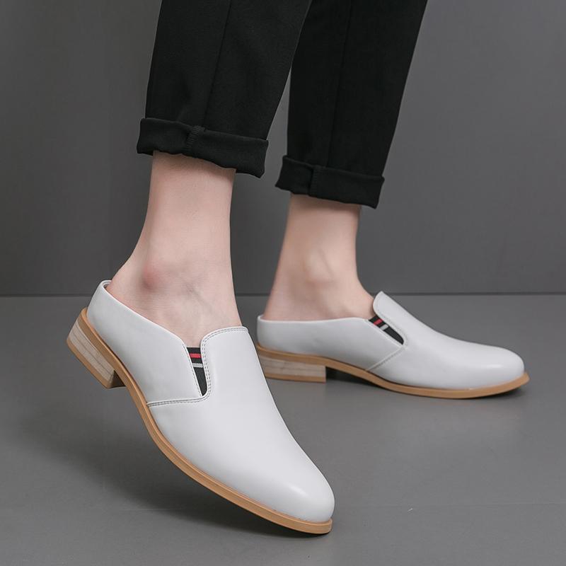 SAOLA Pantofole inglesi uomo casual primavera estate tinta unita scarpe Oxford piatte pull on