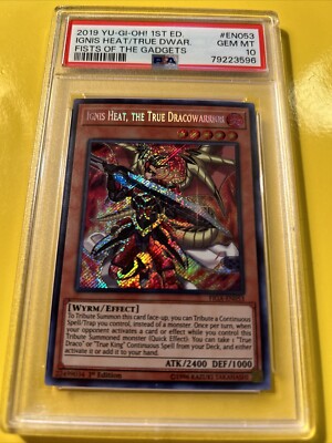 YuGiOh IGNIS HEAT, THE TRUE DRACOWARRIOR #FIGA-EN053🔥PSA 10🔥1st