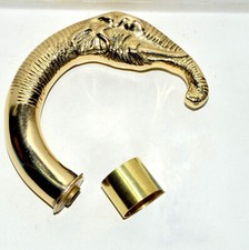 Solid Brass Elephant Head Vintage Handle Style Wooden Walking Cane Handle Gifts
