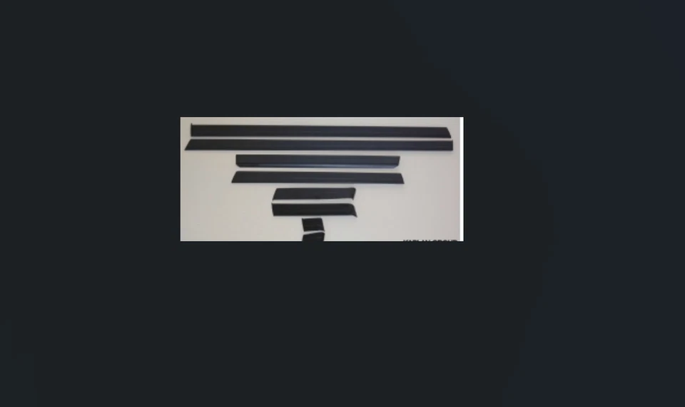 Juego de molduras de puntera de panel basculante inferior Mercedes Benz W201 190E 8 piezas Foto 2 de 2