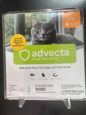 Advecta Plus Flea Squeeze-On Flea Prevention for Cats  4 Month Supply 5212