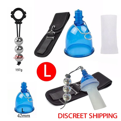 Male Extender Penis Stretcher Enlargement Vacuum Cup Enhancement Hanger Supply - Picture 18 of 19