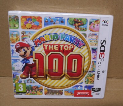 Nintendo DS Mario Party Top 100 Sealed NEU Black Strip