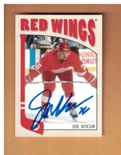 Joe Kocur AUTOGRAPHED 2005-06 IN THE GAME HOCKEY CARD SINGED DETROIT RED WING