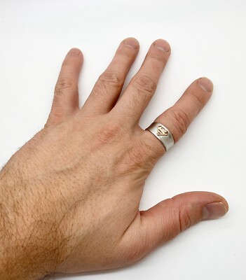 Bague Superman - Acier Inoxydable Titane, Taille 13, Unisexe, Neuf Sans Emballage