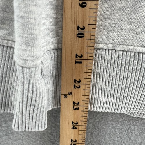 Athleta Sweatshirt Women Medium Gray Funnel Mock Neck Boxy Fit Pullover Thumbhol - Picture 7 of 7