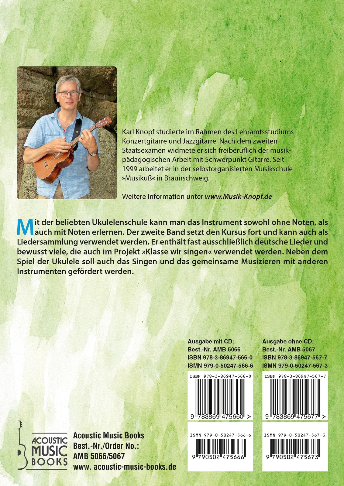 Thumbnail - Karl Knopf | Komm, Wir Spielen Ukulele Band 2. Ausgabe Mit Cd |
