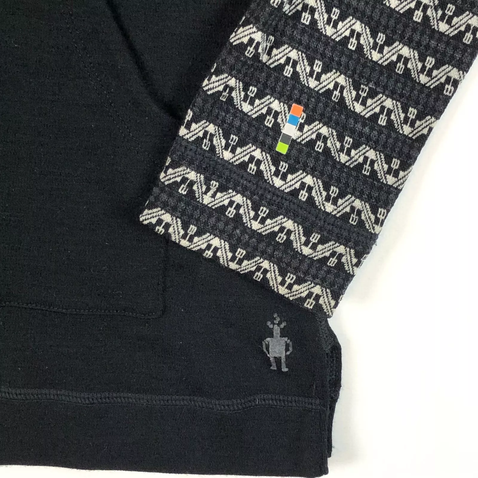 smartwool merino wool 250 drape neck lightweight geometric hoodie