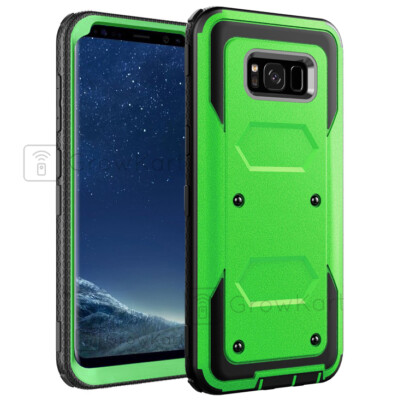 Samsung Galaxy S9 S8 Plus S7 S6 Edge Note 8 9 Clip Holster Tank Phone Case Cover