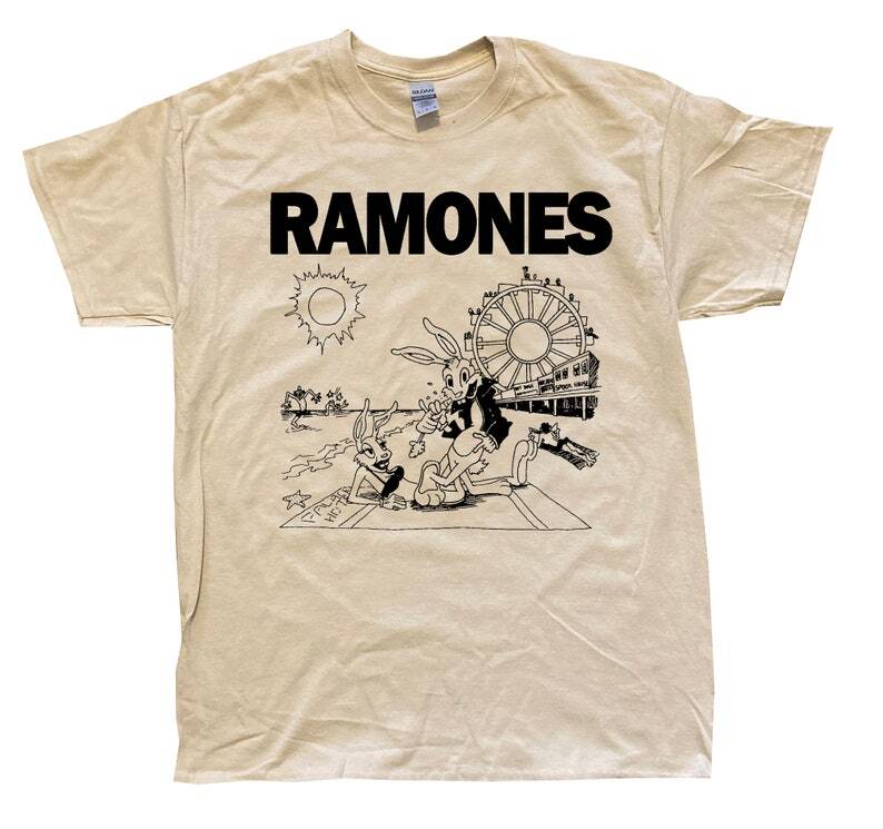 Ramones Rocket to Russia Vintage Remake T-Shirt in Sand Color TE2600