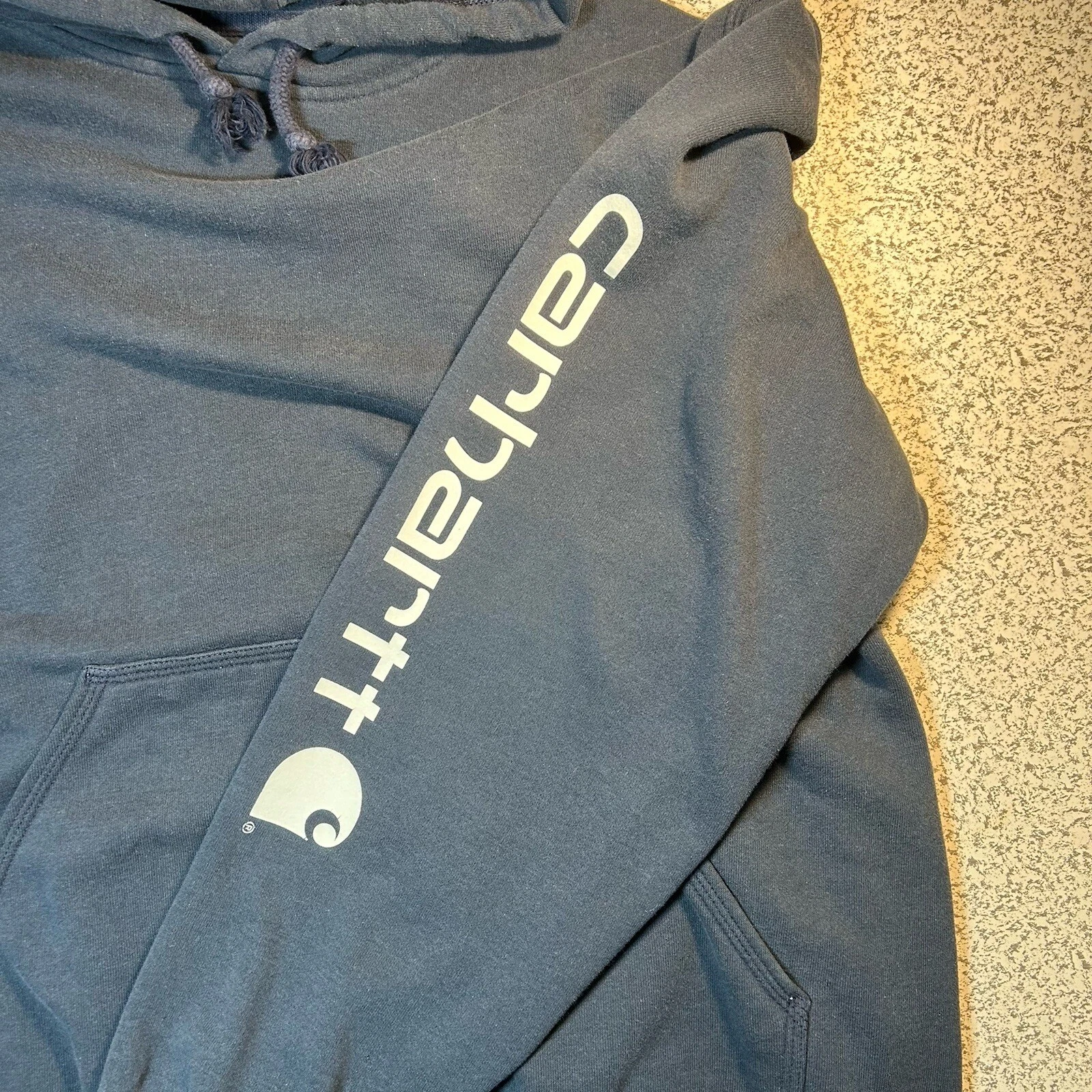 VETEMENTS Felpa con cappuccio pull on Carhartt blu 2XL manica incantevole K288 472