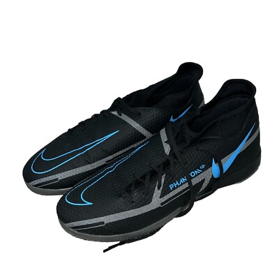 Nike Phantom GT2 Club IC Indoor Soccer Shoes Mens Sz 10.5 Black Sneakers  NWOB | eBay