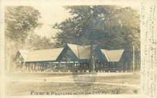 C-1905 Clifton Springs New York Pierce Pavilion RPPC Photo Postcard 11854