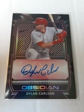 2021 PANINI CHRONICLES, OBSIDIAN DYLAN CARLSON Auto 25/25