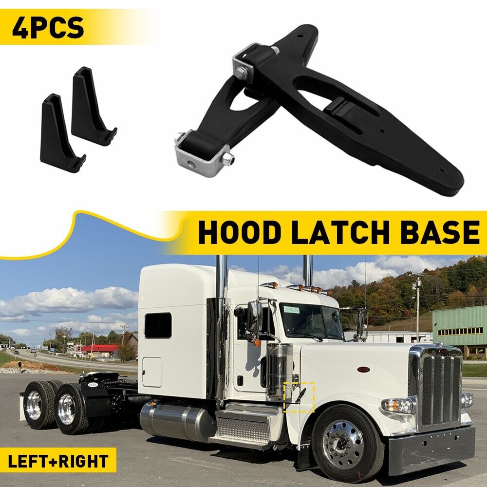 4x For Kenworth Peterbilt Hood Latch Base L56-0001 HLK1035 4x For Kenworth Peterbilt Hood Latch Base L56-0001 HLK1035