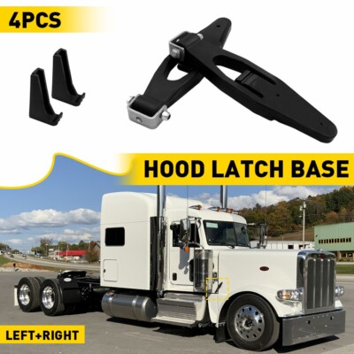 4x For Kenworth Peterbilt Hood Latch Base L56-0001 HLK1035