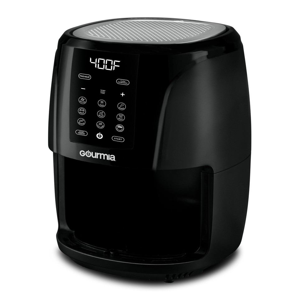 Gourmia 5 Qt Digital Air Fryer with 9 Presets, Black, 12.5 H