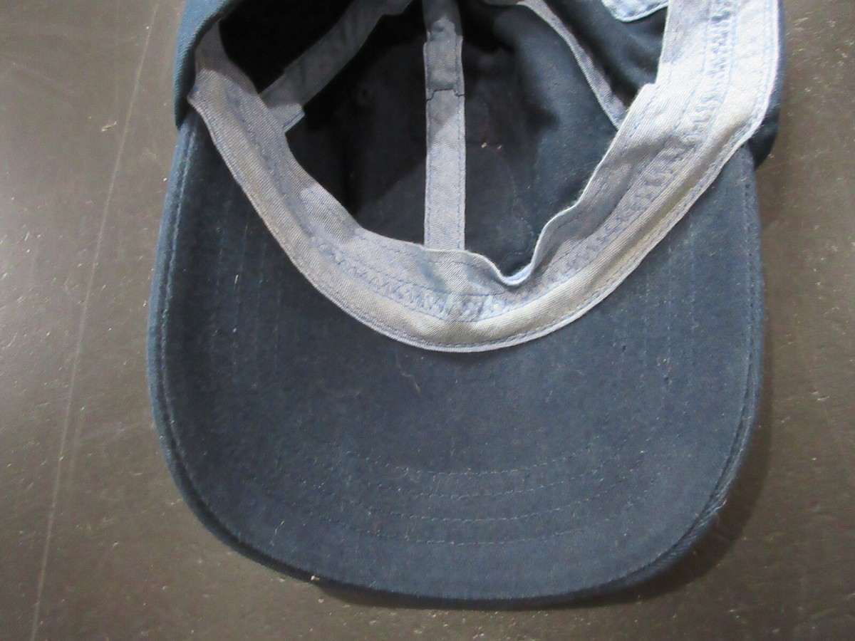 VINTAGE Ralph Lauren Polo Hat Cap Strap Back Blue Crest Logo