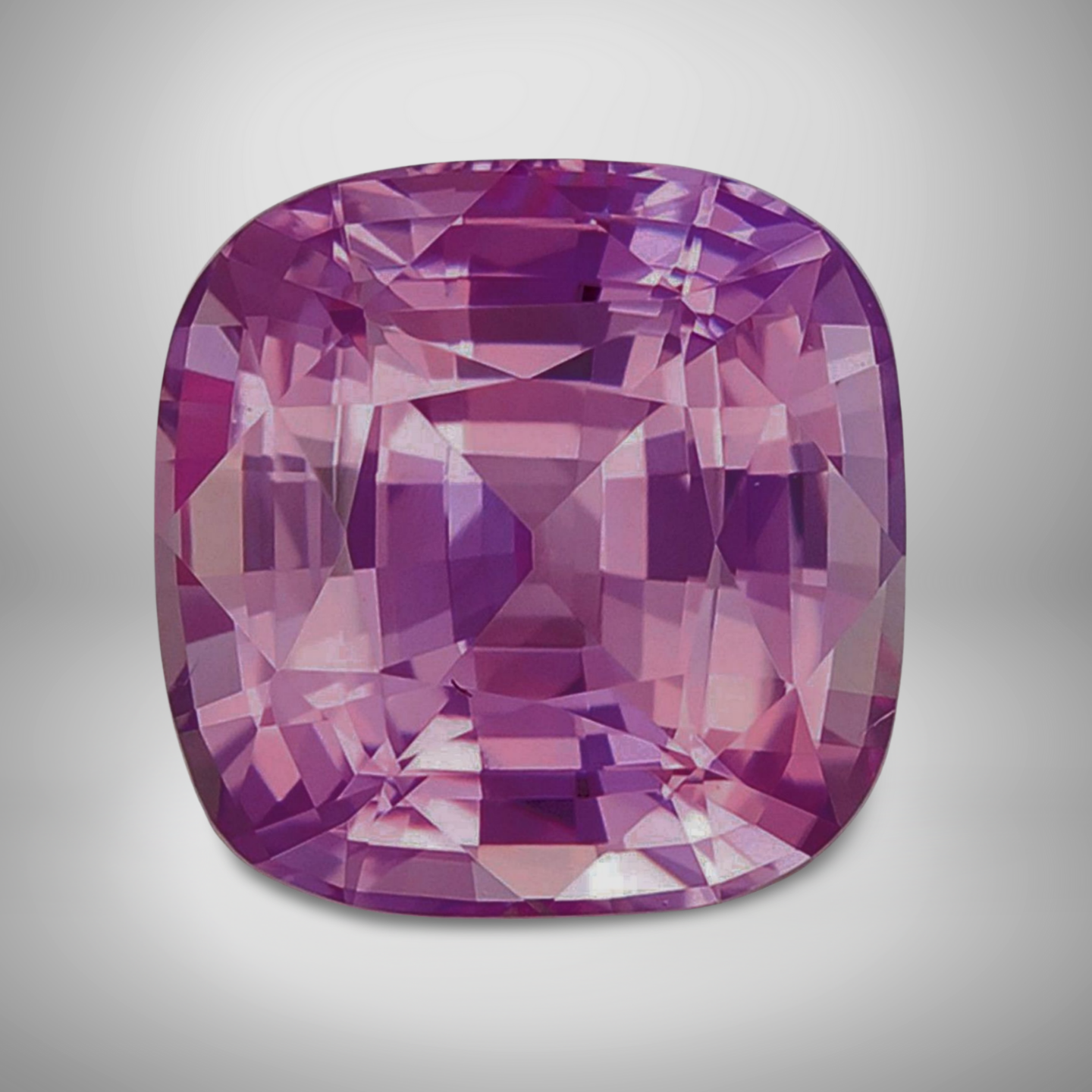 Pink Sapphire Cushion Cut Loose Gemstone 14mm 8 Carats Lustrous