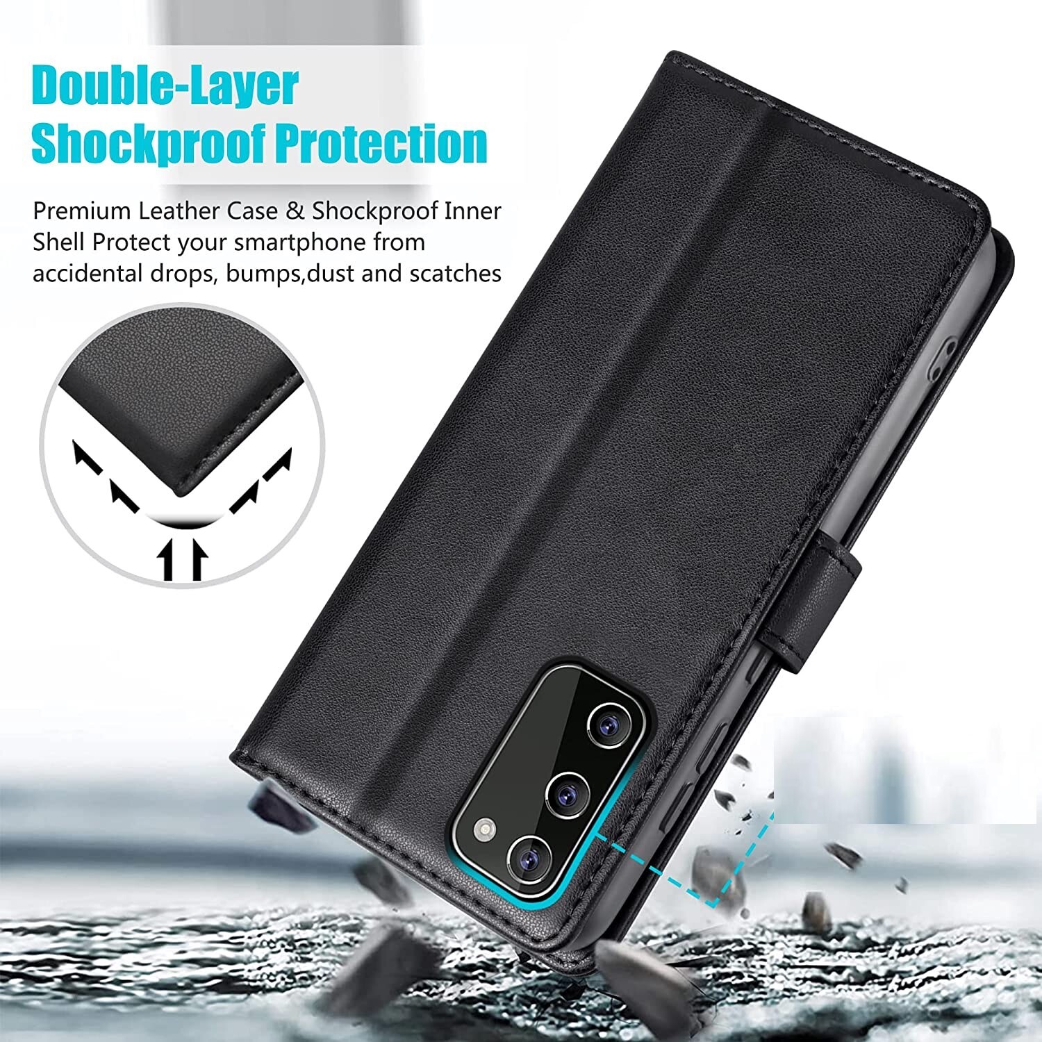 Flip Leather Case for Motorola Moto E13 G13 G23 E20 E30 Wallet