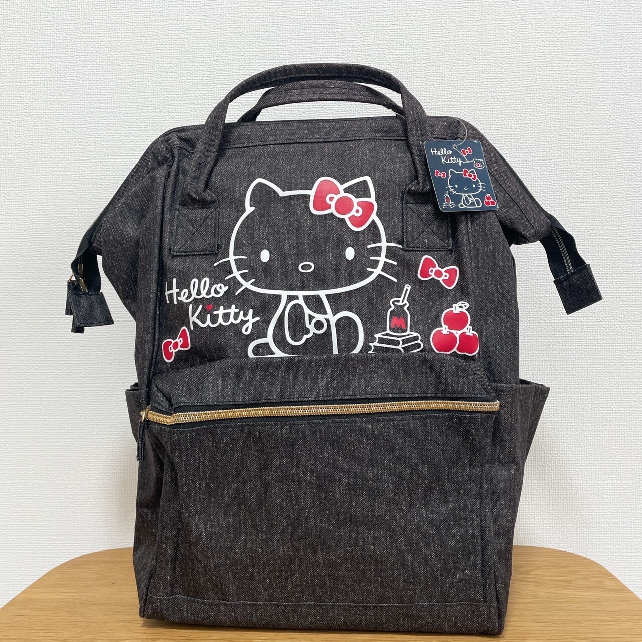 Hello Kitty Gray Clasp Backpack Kawaii Japan NWT 10x14x6 Inches Women