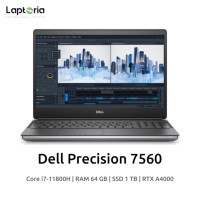 Dell Precision 7560 Workstation i7-11800H 64Gb 1TB RTX A4000 FHD W11Pro