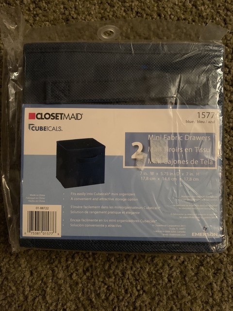 Closetmaid 1547 Cubeicals Mini Fabric Drawers Canteen 2 Pack For