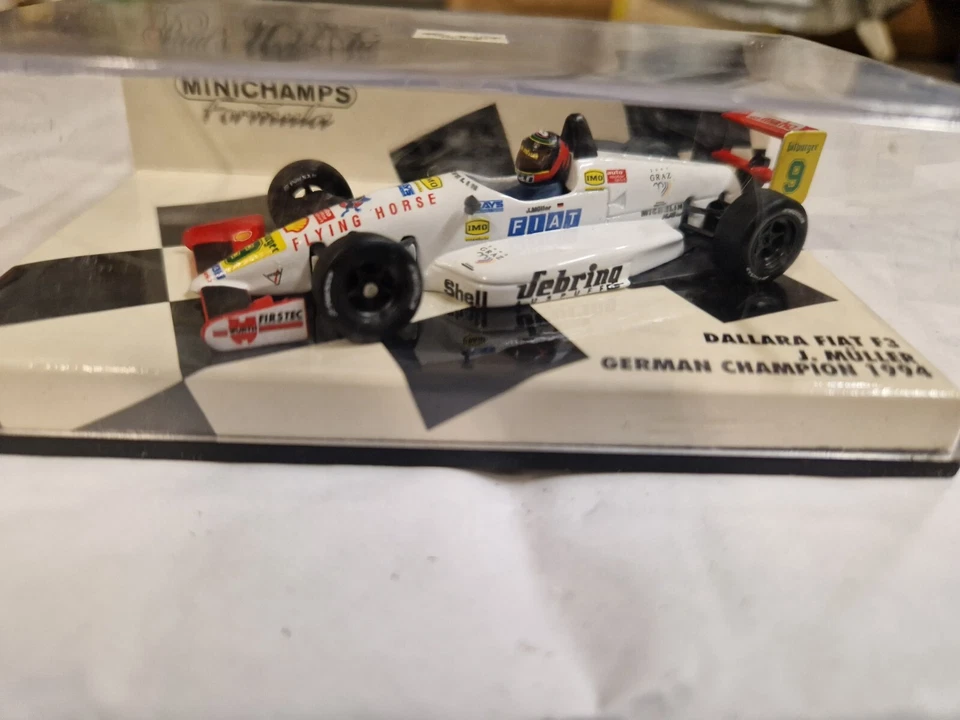 MINICHAMPS 1/43 Dallara Fiat F3 Jorg Muller Tedesco Champion 1994 F1 Auto - Immagine 3 di 3