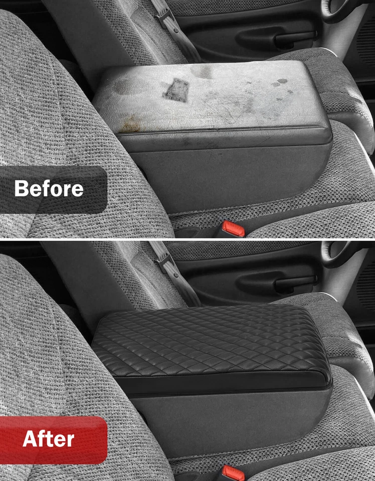 Middle Console Lid Armrest Cover Pad 19x15 For 94-01 Dodge RAM 1500 2500 3500 Foto 4 de 4