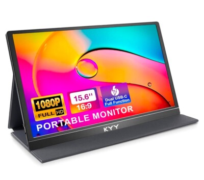 KYY K3 HDMI 1080P FHD IPS Portable USB Type-C Gaming Monitor 15.6 Inch