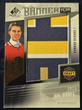 Connor Bedard 2023-24 SP Game Used 🔥 Banner Year NHL DRAFT Chicago Blackhawks