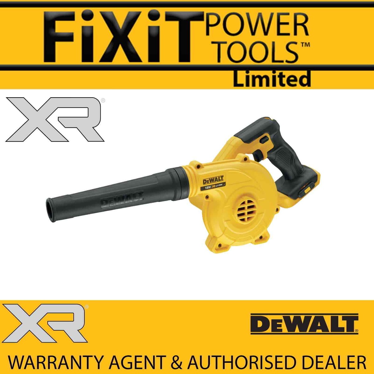 DeWALT DCV100 DCV100N XR 18v Li-Ion Jobsite Workshop Compact Blower Bare  Unit RW