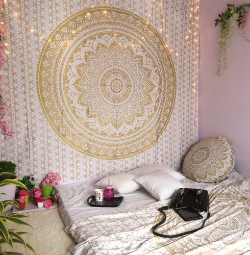 USA Psychedelic Mandala Tapestry Hippie Room Wall Hanging Blanket Art Home Decor - Picture 255 of 301