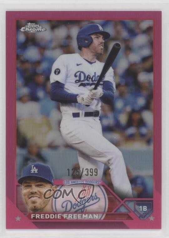 2023 Topps Chrome Magenta Refractor 125/399 Freddie Freeman #5 0m4q