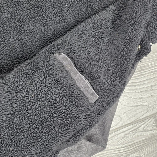 Chubbies Men's Fade Gray Denim Sherpa Black Lined Trucker Jacket Pockets Size M image 13