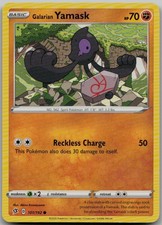 Galarian Yamask 101/192 Common SWSH02: Rebel Clash LP Pokemon Card