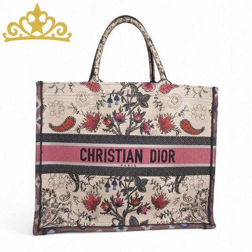 Christian Dior BOOK TOTE Large Botanical Canvas Bag