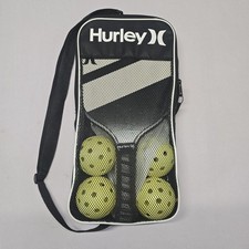 Hurley Pickleball Set Paddle, Perforated Balls  Carry Bag