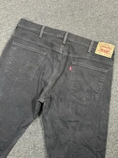 Levi’s 569 Loose Straight Jeans Men’s 38x30 (Fits 40x29) Black Denim Stretch