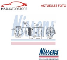 KOMPRESSOR KLIMAANLAGE NISSENS 89063 P NEU OE QUALITÄT