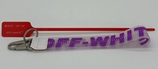 OFF-WHITE Clasp Keychain PURPLE with Ziptie