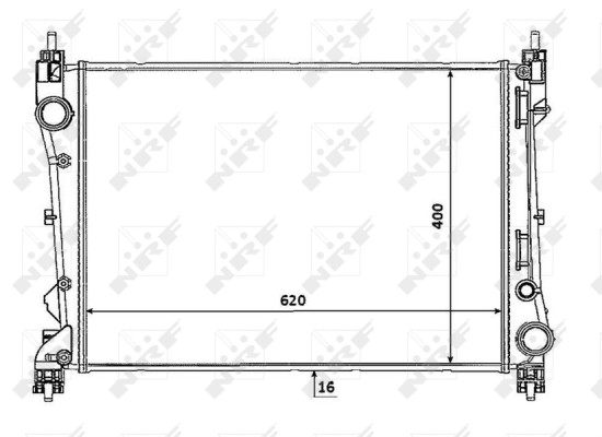 NRF 53935 KüHler MotorküHlung FüR Fiat Opel Vauxhall Aluminium-image