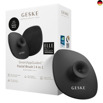 GESKE SmartAppGuided? Facial Brush 4 in 1 Facial Cleansing Brush with Handle
